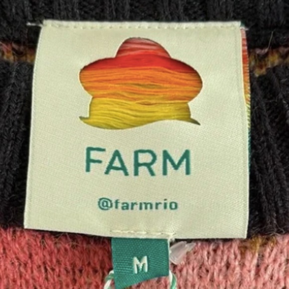 NEW! Farm Rio Sunflower Pom Pom Sweater Size: Medium - Picture 10 of 14